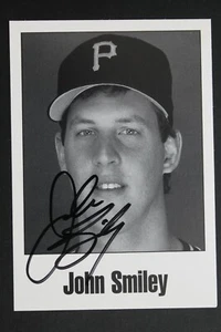 John Smiley 1986-91 Pittsburgh Pirates Signed Autograph 3x5 Photo - Picture 1 of 3