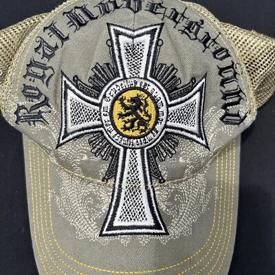 Gorra Royal Underground Ala de Cuero Marrón Caqui Vintage Rock 2002 Foto 1 de 4