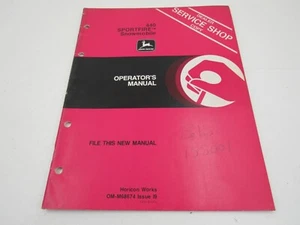 John Deere 440 SPORTFIRE Snowmobile Operator's Manual OMM68674 - Picture 1 of 4