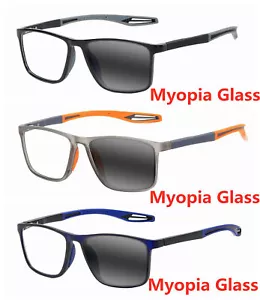 Men Women Retro Rivet Transition Photochromic Negative Nearsight Glass -1.0~-8.0 - Bild 1 von 14