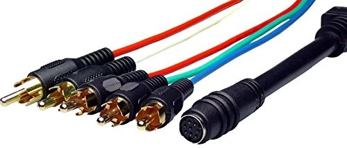 NTW NTL-R5GBRW-P TwistLock Super Slim Pigtail Pigtail RCA x 5Patented Quick - Image 1 of 1