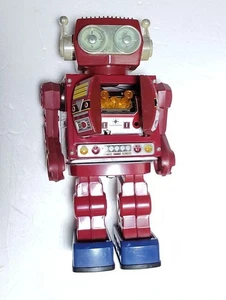 Horikawa Jumbo Mars Great King Vintage Electric Tin Robot Showa Retro Toy Red - Picture 1 of 4
