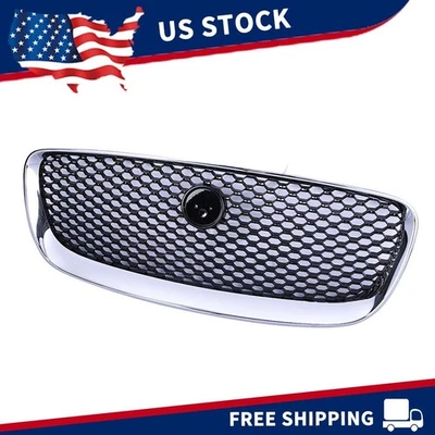 For Jaguar F-Pace 2017 2018 2019 2020 Grille Grill Black Chrome T4A6208 Foto 1 de 4