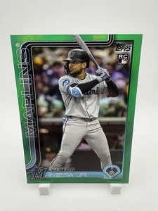 2025 Topps Update Green Rainbow Foil #US220 Victor Mesa Jr. RC Rookie #d 92/99 - Picture 1 of 2