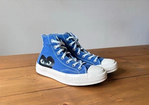 Converse x Comme Des Garcons Play Heart Sneaker Hi Tops Blau Größe UK 5,5 EU 38 - Bild 1 von 13