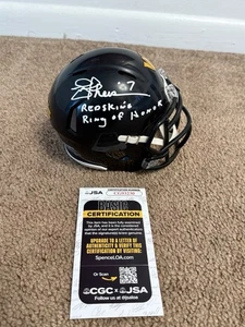 Joe Theismann Signed Autographed Commander Mini Helmet Ring Of Honor Script Jsa - Picture 1 of 2