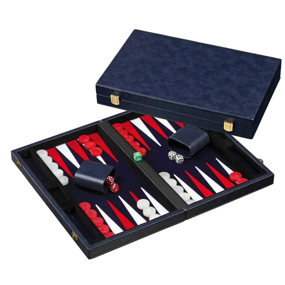Philos 1734 - Backgammon medium blau