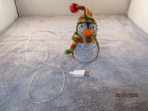 Christmas Penguin Plug In Multi-color Light up Figure - Picture 1 of 2