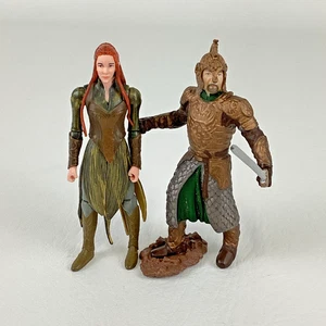 Lord Of The Rings Elrond Hobbit Tauriel Mini 4" Replica Action Figures LOTR 2012 - Picture 1 of 7
