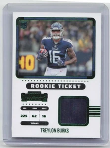 2022 Panini Contenders #RTS-TBU Treylon Burks Rookie Ticket Swatches - Bild 1 von 2