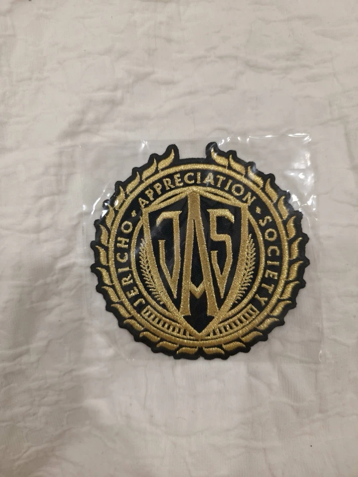 AEW Jericho Appreciation Society Embroidered Patch – Gold & Black (Chris Jericho - Image 1 of 1