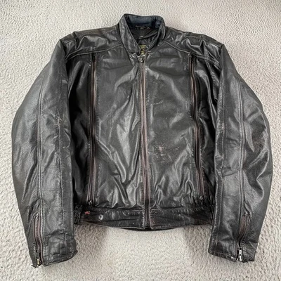 Hein Gericke Echt Leder Leather Motorcycle Jacket With Removable Liner Size 44 - Image 1 of 4