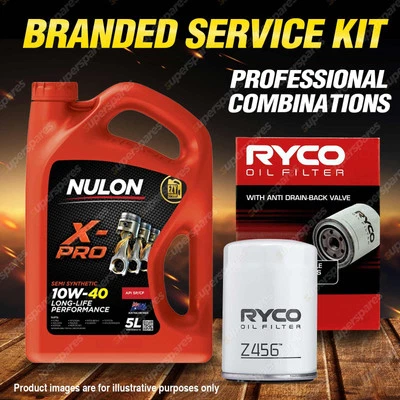 Ryco Oil Filter 5L XPR10W40 Engine Oil Service for Mitsubishi Verada KL KJ KH KE - image 1 of 2