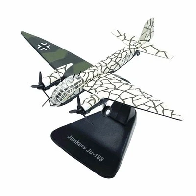 Modello Militare Die-Cast 1:144 Junkers Ju 188 Bombardiere da Caccia, Collezione - Immagine 1 di 4