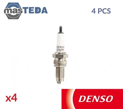 X27GPR-U ENGINE SPARK PLUG SET PLUGS DENSO 4PCS NEW OE REPLACEMENT - Image 1 of 4