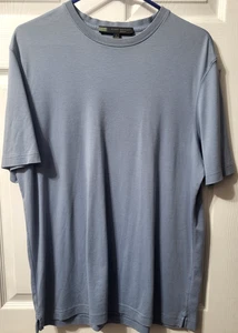 Robert Barakett Blue Night Pima Cotton Crew Neck T-Shirt Herren L Kurzarm - Bild 1 von 6