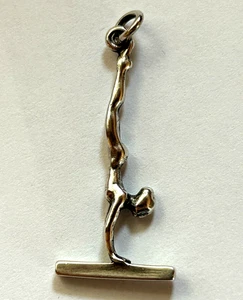James Avery Diver Handstand Vertical Platform Sterling 925 Charm RARE Retired - Picture 1 of 6