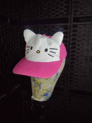 Sombrero para niñas Hello Kitty rosa y blanco Snapback  Foto 1 de 4