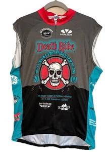 Voler Death Ride Cycling Jersey Vest Adult XL Black Blue Men USA 2009 - Picture 1 of 12