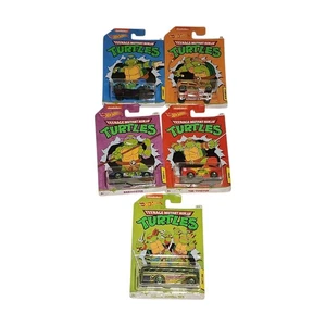 Hot Wheels 2020 Teenage Mutant Ninja Turtles TMNT Full Set Of 5 Cars New - Picture 1 of 12
