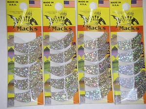 MACK'S MACKS SMILE BLADES LURE PARTS 4 PACKS TROLLING BLADES 1.5 65321 SILVER SP - Picture 1 of 1
