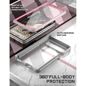 For Google Pixel Fold Case Shockproof Rugged Hybrid Back Protector Cover Pink - Picture 1 of 6