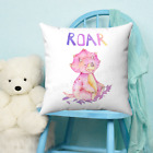 Dinosaur ROAR Childrens Throw Pillow - Nursery Room - Kids Bedroom Decor - Gift