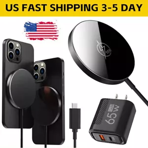 Mag safe Wireless Charger Magnetic Fast Charger For iPhone 16 15 14 13 12Pro Max - Picture 1 of 21