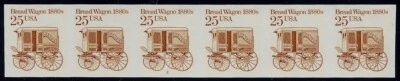 2136a - Scarce Imperf Error PNC6 Pl#2 "Bread Wagon" Mint NH Cat $275 "Read" - Image 1 of 2