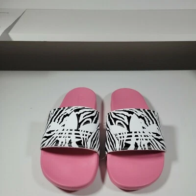 Adidas Adilette Comfort Slide Women's 8 Sandals Rose Tone/White/Black GY3560 - Image 1 of 3