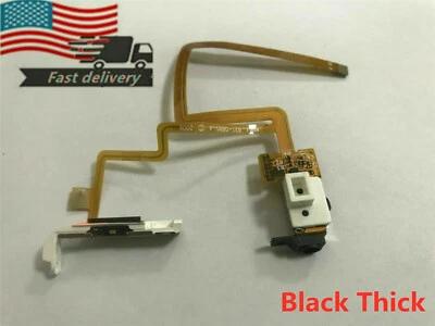 Entrada de fone de ouvido de áudio preta grossa e interruptor de retenção para iPod Classic 5ª 6ª 7ª geração - Imagem 1 de 3