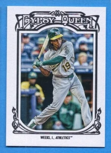 2013 Topps Gypsy Queen Framed White #214 Jemile Weeks Athletics - Picture 1 of 1