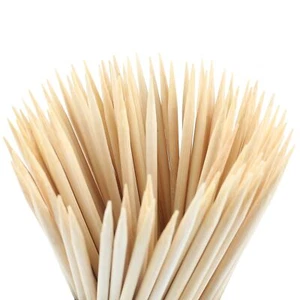 Natural Bamboo Skewers 100pcs 10inch Bbq Sticks For Appetiser Fruit Cocktail Kab - Picture 1 of 8