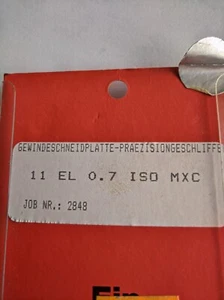 Gewindeplatten von CPT, 11EL 0,7 ISO MXC - Bild 1 von 2