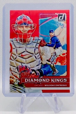 2022 Donruss Willson Contreras Diamond Kings Red 1170/2022 #24 - Chicago Cubs - Image 1 of 3