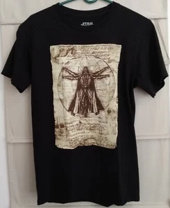 Star Wars Vitruvian Darth Vader Vitruvius Iconic Image Da Vinci Art T-Shirt NWOT - Picture 1 of 4