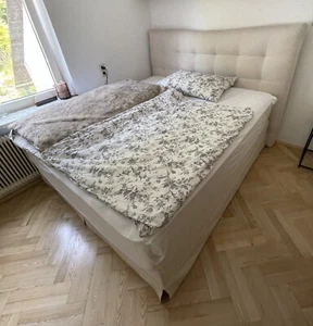 Boxspringbett Beige 180x200 - Bild 1 von 4