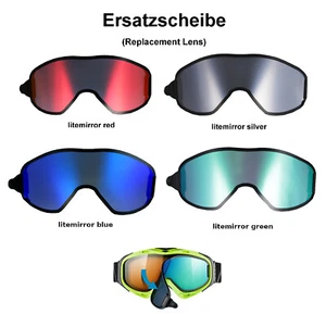 UVEX g.gl 300 & uvison Take Off Ersatzscheibe red blue silver green Skibrille - Bild 1 von 5