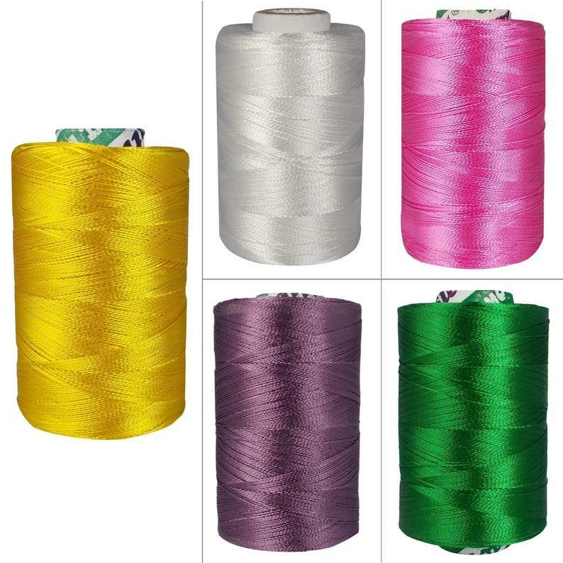 Embroidery Thread  Art Silk Machine Hand Craft Activity 10 Spools Floss Yarn  - Image 1 of 1