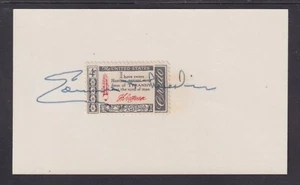 Edmund S. Muskie, Maine Governor & Senator, signed Credo stamp on card - Picture 1 of 1