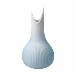 Goebel Vase Studio 8 Raindrop Ice Blumenvase Biskuitporzellan Eisblau H 15 cm - Bild 1 von 6