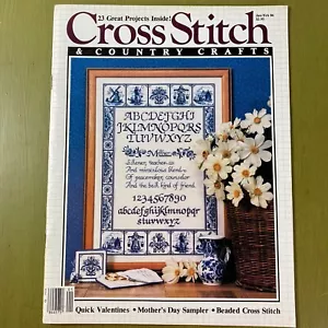 Cross Stitch & Country Crafts January February 1986 hearts herb garden Christmas - Foto 1 di 12