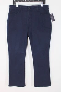 NWT NYDJ 16P Blue Cotton Stretch Bootcut Slimming Jeans Pants - Picture 1 of 10