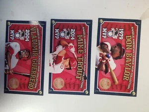 ANGELS AMERICAN LEAGUE MVP COLLECTION SET 2015 TROUT GUERRERO BAYLOR SGA - Picture 1 of 1