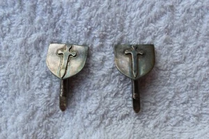 Manschettenknöpfe Silber Ritter Kreuz Templer Mittelalter Gothik Unikat - Bild 1 von 1