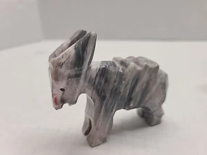 Bonita Figura Burro Burro Burro Burro Burro Burro Burro 3" Gris Blanco Rosa - Imagen 1 de 9