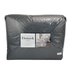 Charter Club Damask Quilted KING Coverlet & Shams Set MARBLE - Picture 1 of 4