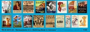 Peddinghaus-Decals 1/35 3070 US Werbeplakete 2. Seconda Guerra Mondiale - Foto 1 di 1
