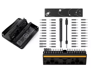 Repair Tool Set Magnetic Screwdriver CRV Bits Extension Rod Magnetic Mat 47 in 1 - Picture 1 of 9