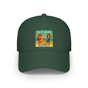 HAT-Salty Babes Beach Club Cap, Low Profile Baseball Hat, Summer, Party GIrl - Picture 1 of 9